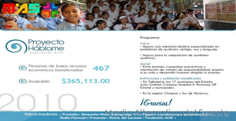 Conoce la asociacion civil «Proyecto Háblame» : Amilcar Fernando Sala Arceo