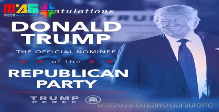 El partido Republicano elige a Donald Trump como candidato