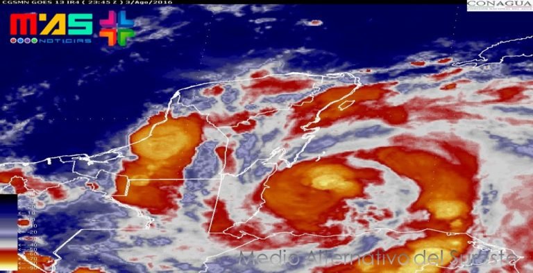 Huracán Earl ocasionará tormentas intensas en regiones de Campeche, Quintana Roo y Chiapas