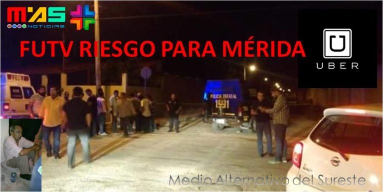 QUIEN LOS DETIENE?, FUTV Golpean y Queman vehículo de UBER en Mérida
