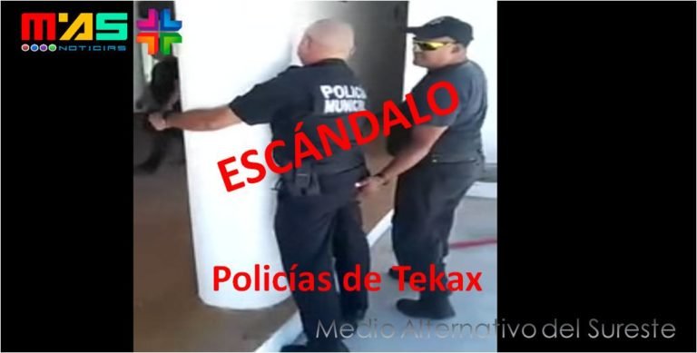 VIDEO. Policía de Tekax nuevamente envuelta en escándalo