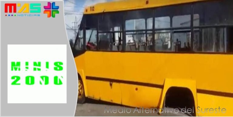 PÉSIMO SERVICIO, Camión de minis 2000 se queda sin llantas