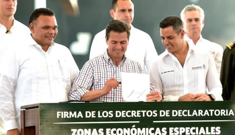 Peña Nieto emite declaratoria de Zonas Económicas para Oaxaca y Yucatán