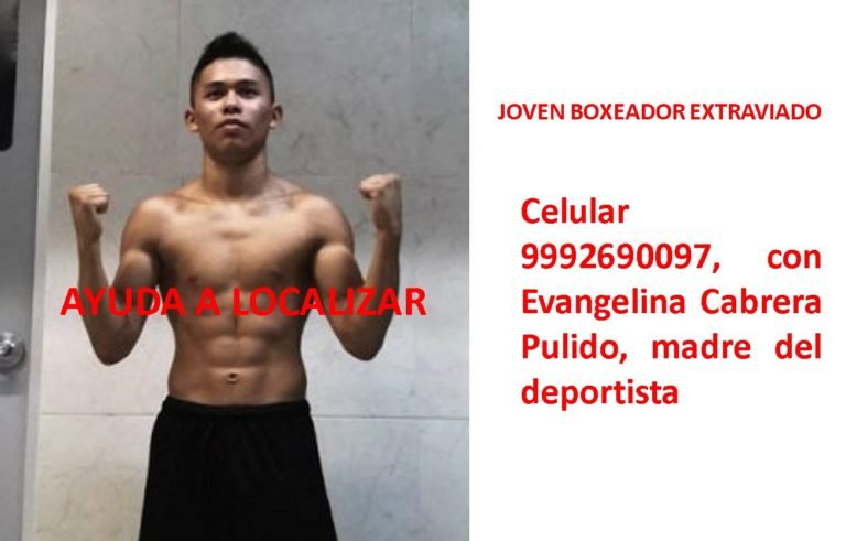 Aun sin noticias del joven boxeador extraviado desde el domingo
