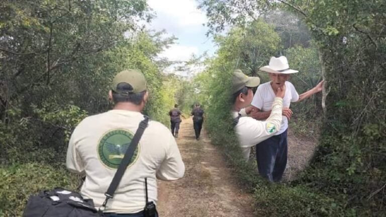 Encuentran a abuelito con alzheimer tras entrar al monte, buscaba a su esposa fallecida.