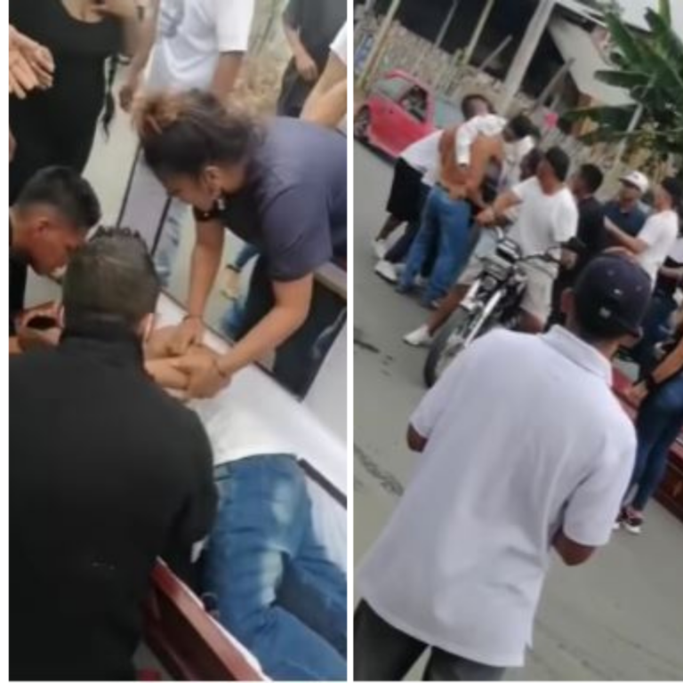Jóvenes sacan del ataúd el cadáver de su amigo para darle «el último paseo» en moto