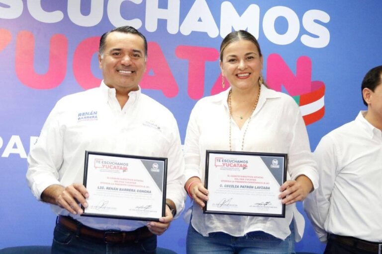 Renán Barrera y Cecilia Patrón; juntos por Yucatán