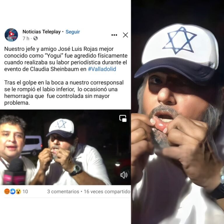 “Bestias” de Sheinbaum agreden a reportero yucateco