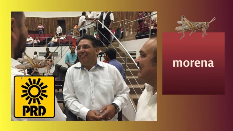 Ni un voto a los chapulines, Alejandro Cuevas “salta” del PRD a Morena