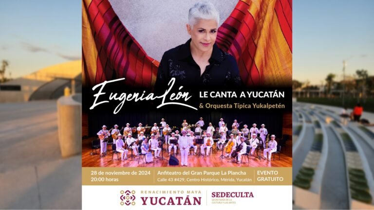 Eugenia León celebrará el 1er aniversario del Gran Parque La Plancha en Yucatán con un homenaje musical