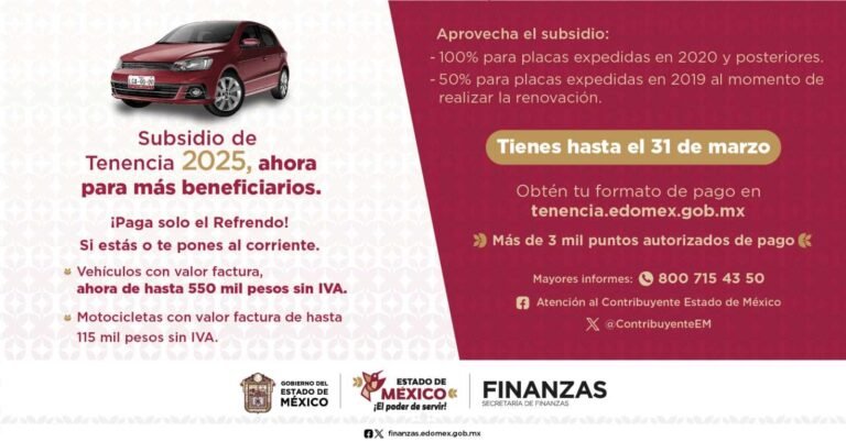 Último día para aprovechar el 100% de descuento en tenencia vehicular en CDMX y otros estados