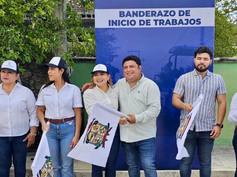 El alcalde Edwin Bojórquez Inician trabajos de mejoramiento de la Avenida CROC en Kanasín