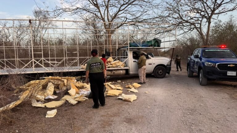 Se detiene a dos sujetos por tirar basura en montes de Teya en Kanasín