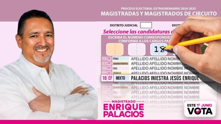 Gracias por escuchar, ahora es momento de elegir el cambio: Enrique Palacios cierra campaña rumbo a la elección del Poder Judicial