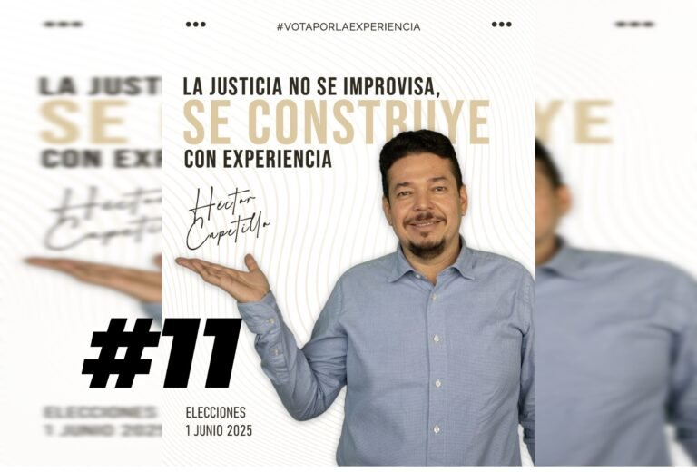 Héctor Roberto Capetillo Lizama llama a votar con conciencia y experiencia rumbo a la Elección Judicial