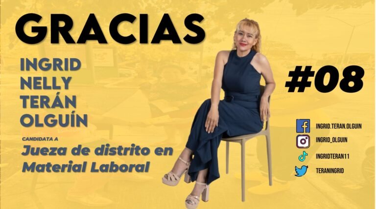 Ingrid Nelly Terán Olguín cierra campaña rumbo a elección histórica del Poder Judicial