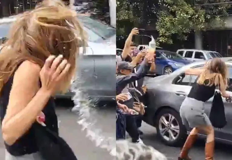 Agreden a “Lady Racista” al salir de audiencia en Ciudad de México