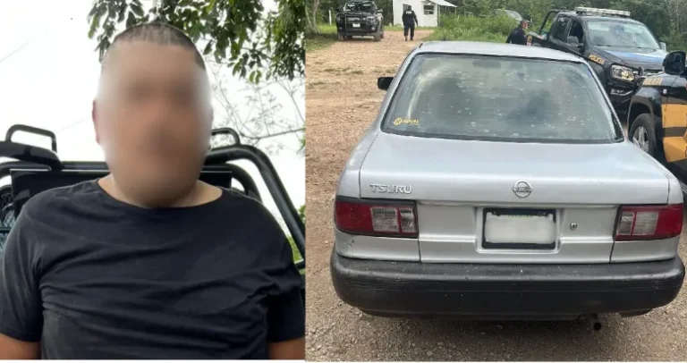 Detenido en Motul tras robo de vehículo reportado en Mérida