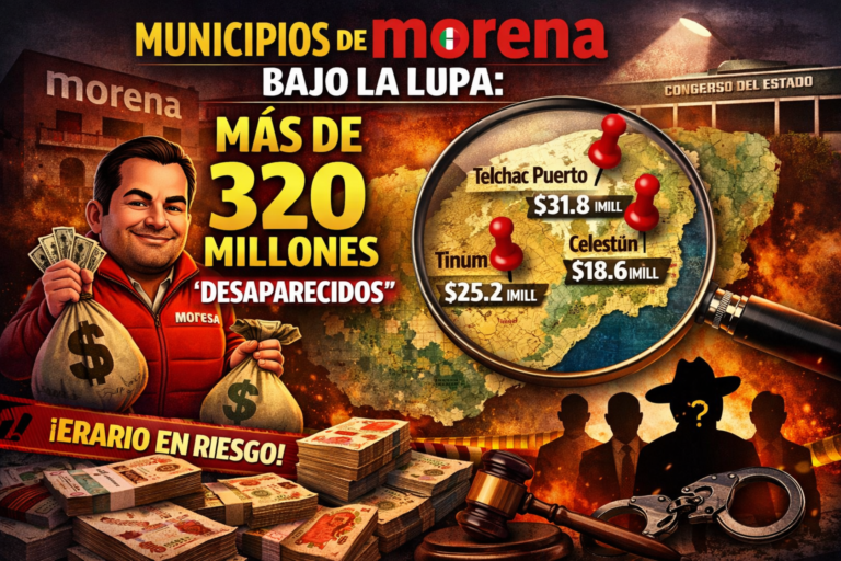 Municipios de Morena bajo la lupa: más de 320 millones “desaparecidos” y nadie se rasca