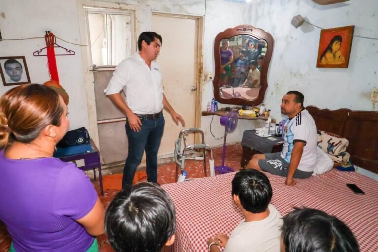 Recorridos de apoyo de Yussif Heredia benefician a familias vulnerables y fortalecen negocios locales en Mérida